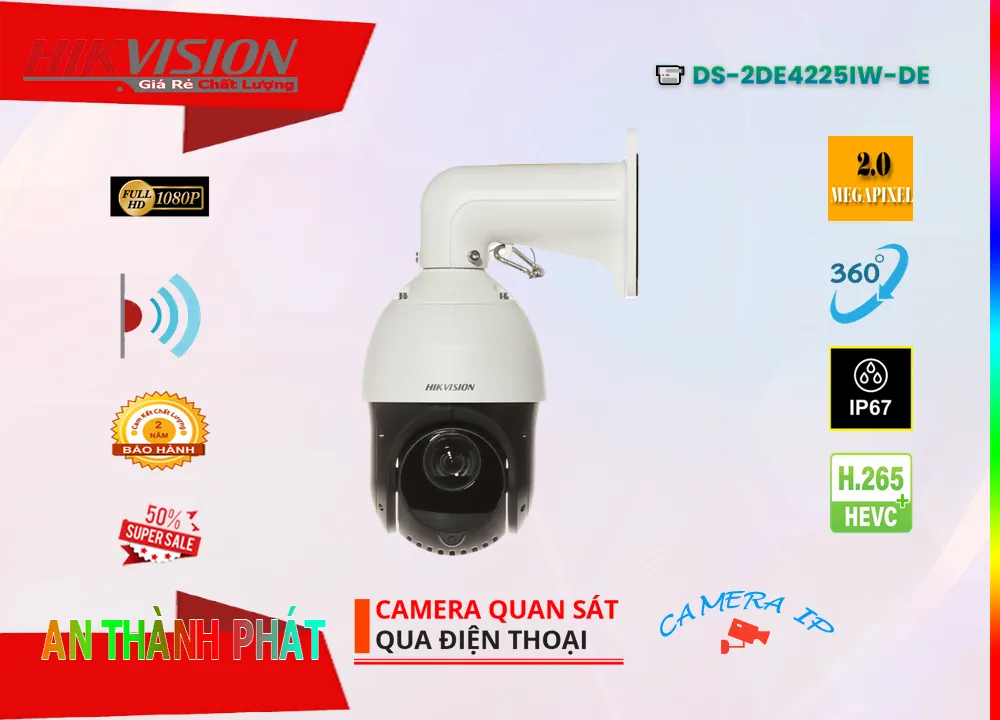 Camera Hikvision DS-2DE4225IW-DE,DS-2DE4225IW-DE Giá rẻ,DS 2DE4225IW DE,Chất Lượng DS-2DE4225IW-DE,thông số