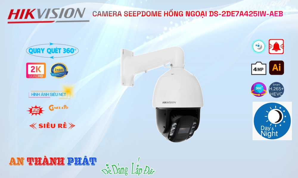 DS-2DE7A425IW-AEB IP Camera Giá Rẻ Hikvision DS-2DE7A425IW-AEB IP Camera Giá Rẻ Hikvision