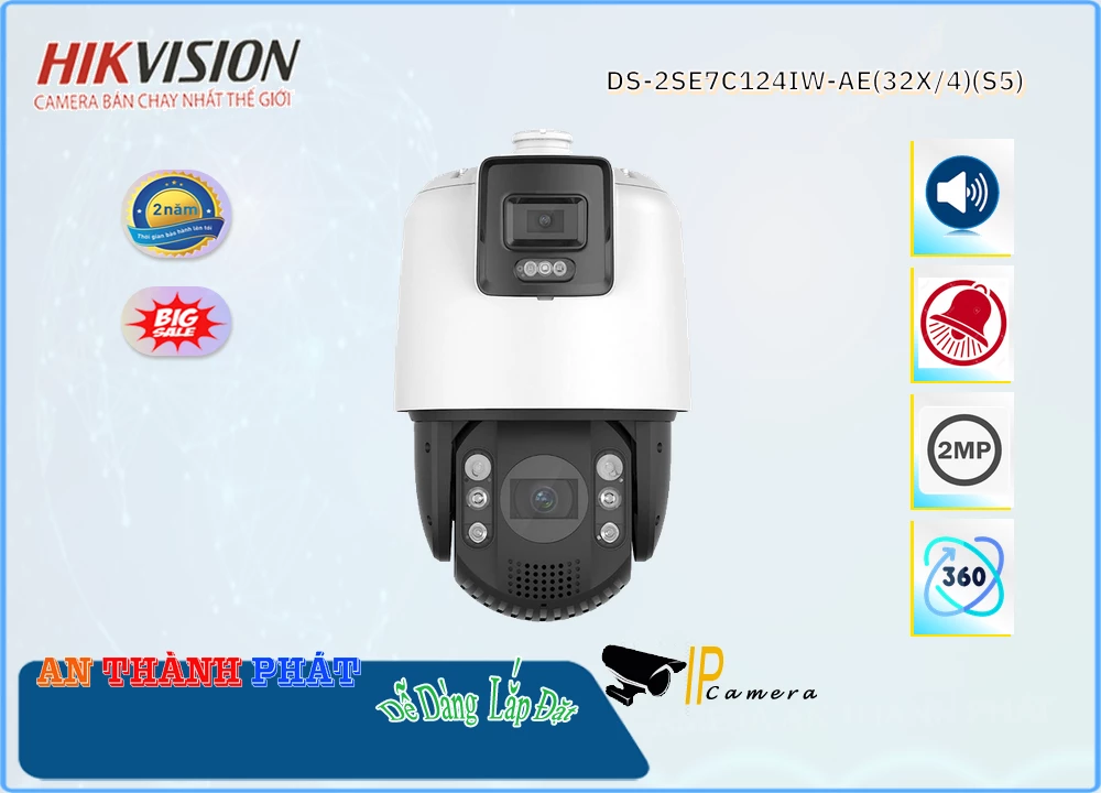 Camera Hikvision DS-2SE7C124IW-AE(32x/4)(S5),thông số DS-2SE7C124IW-AE(32x/4)(S5),DS-2SE7C124IW-AE(32x/4)(S5) Giá rẻ,DS