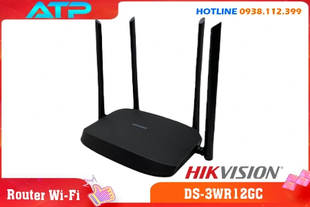 Router Wi-Fi DS-3WR12GC Hikvision, Hikvision DS-3WR12GC, Bộ phát WiFi DS-3WR12GC, Router băng tần kép DS-3WR12GC, Thiết bị mạng DS-3WR12GC Hikvision, WiFi Router Hikvision DS-3WR12GC, Bộ định tuyến không dây DS-3WR12GC
