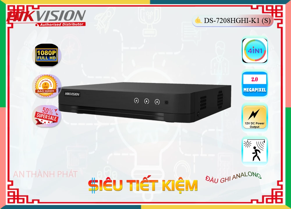 Đầu Ghi Camera Hikvision DS-7208HGHI-K1(S),thông số DS-7208HGHI-K1(S), Công Nghệ HD DS-7208HGHI-K1(S) Giá rẻ,DS