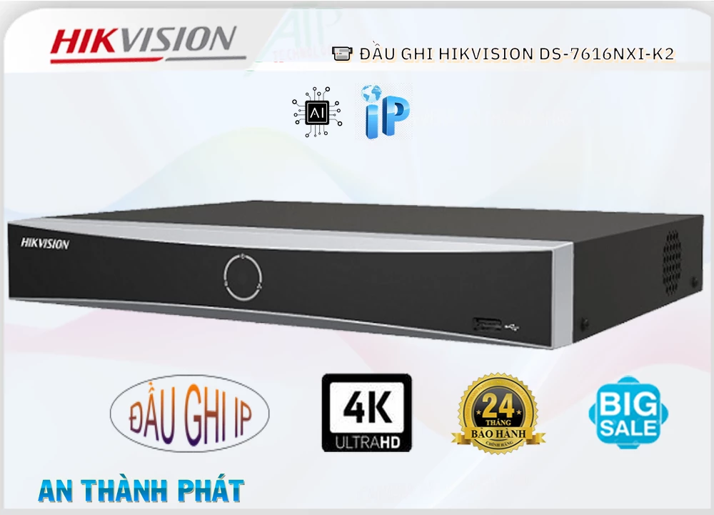 Đầu Ghi Hikvision DS-7616NXI-K2,DS-7616NXI-K2 Giá rẻ,DS-7616NXI-K2 Giá Thấp Nhất,Chất Lượng DS-7616NXI-K2,DS-7616NXI-K2