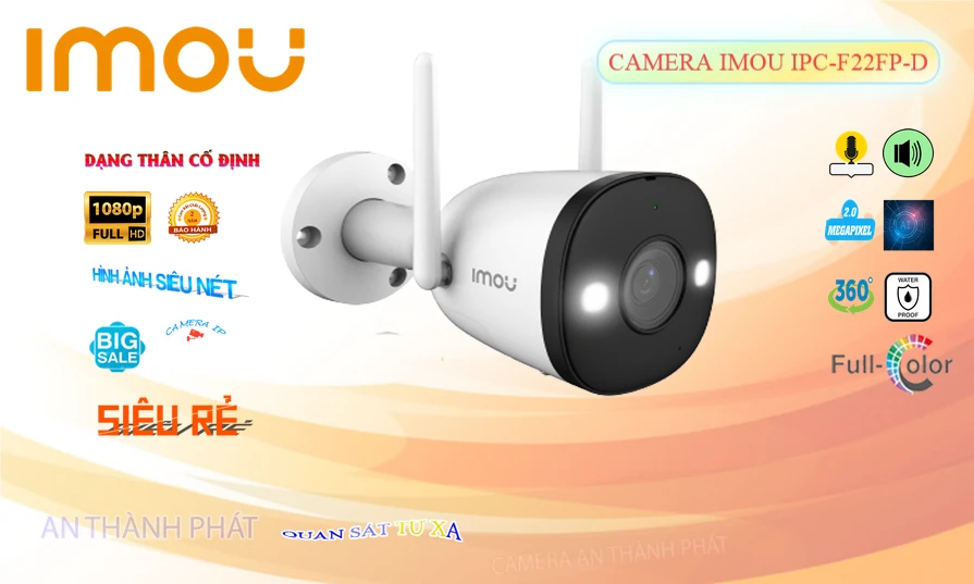➠  IPC-F22FP-D sắc nét Wifi Imou