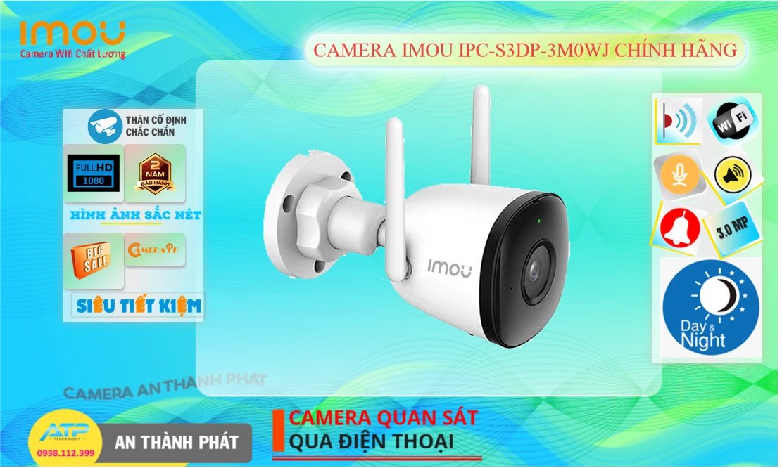 IPC-S3DP-3M0WJ Camera An Ninh Mẫu Đẹp
