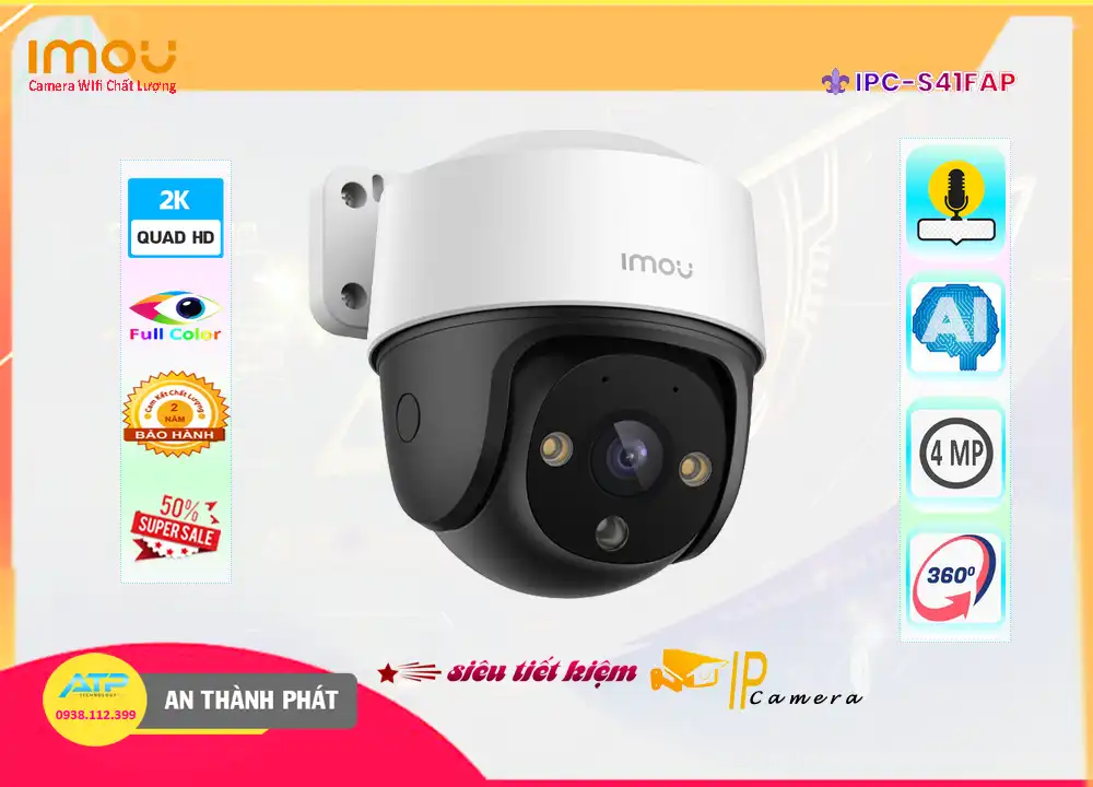 ➠  IPC-S41FAP sắc nét Wifi Imou