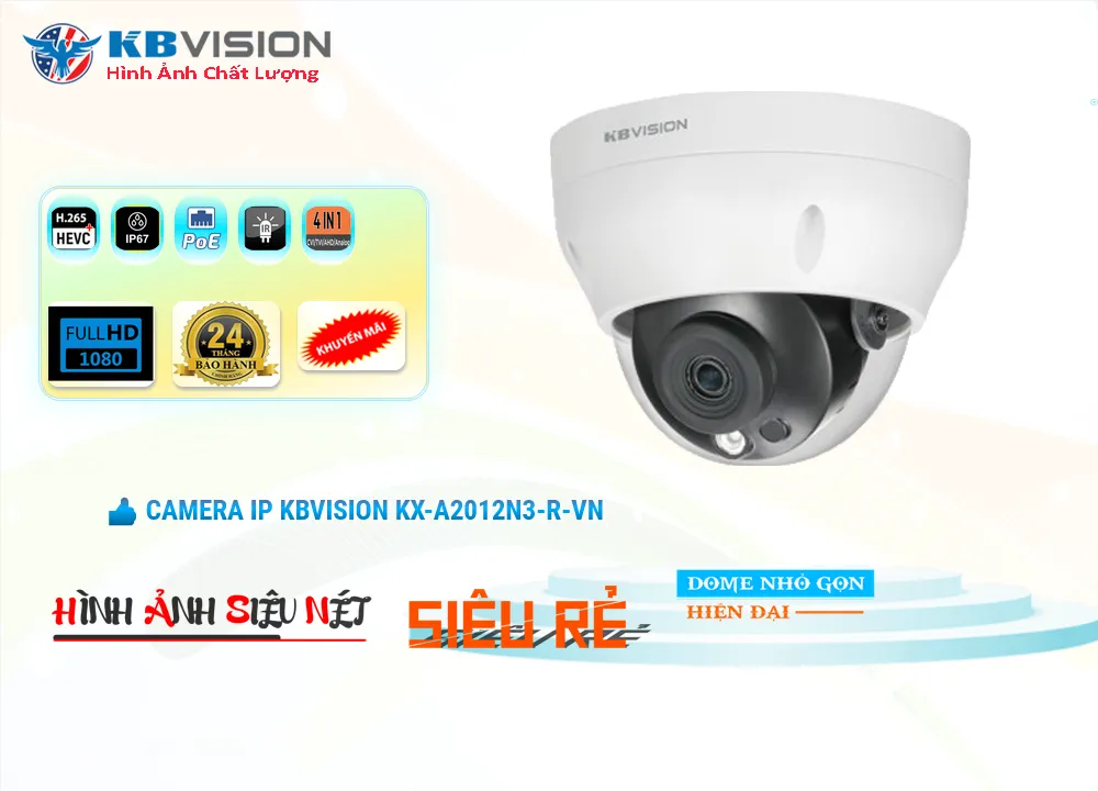 Camera IP Kbvision KX-A2012N3-R-VN,KX-A2012N3-R-VN Giá rẻ,KX A2012N3 R VN,Chất Lượng KX-A2012N3-R-VN,thông số