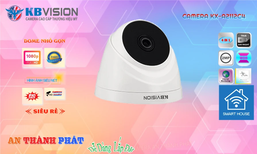 KX-A2112C4 sắc nét KBvision