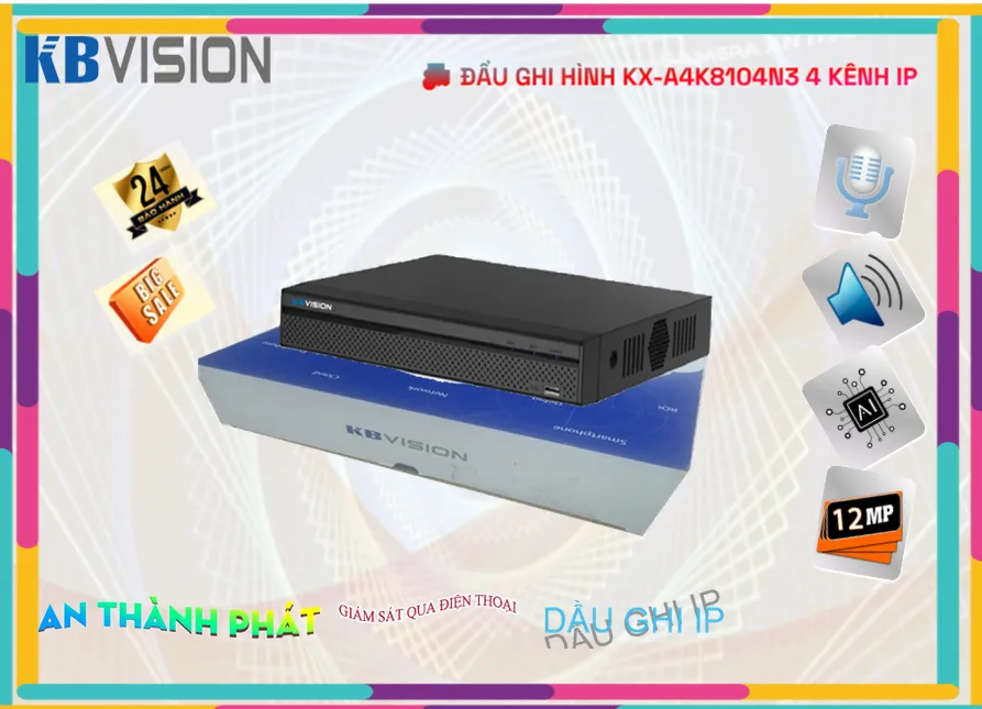 KX-A4K8104N3 Đầu Ghi Hình Giá rẻ KX-A4K8104N3 Đầu Ghi Hình Giá rẻ