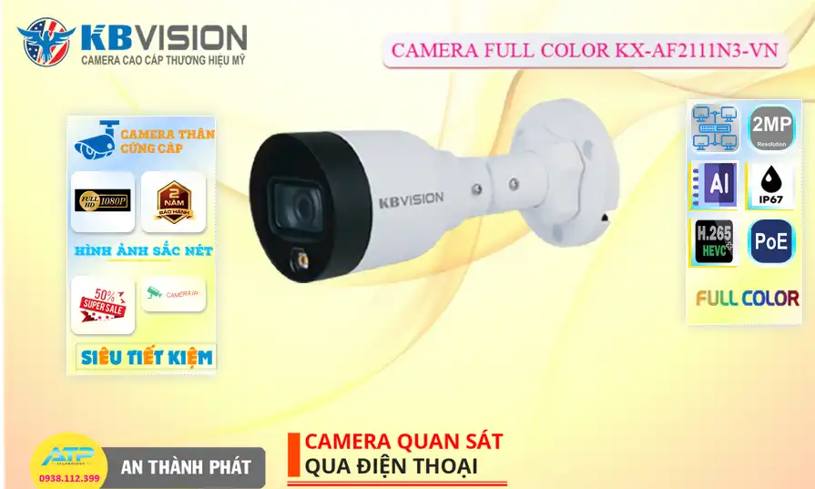 KX-AF2111N3-VN sắc nét KBvision