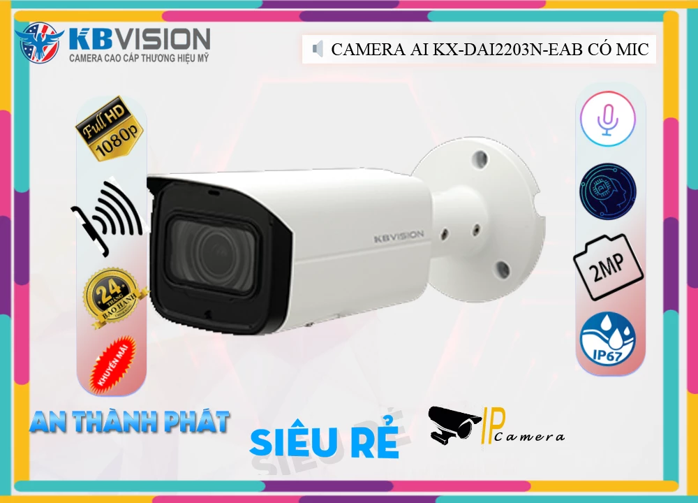 Camera KBvision KX-DAi2203N-EAB,KX DAi2203N EAB,Giá Bán KX-DAi2203N-EAB,KX-DAi2203N-EAB Giá Khuyến Mãi,KX-DAi2203N-EAB