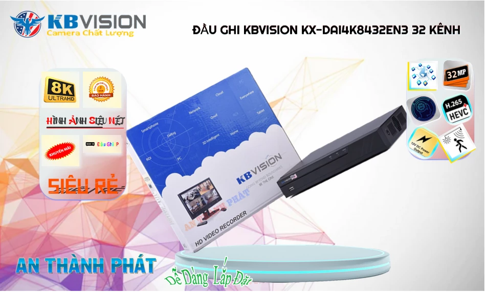 KX-DAi4K8432EN3Thiết Bị Ghi Hình Giá rẻ  KBvision