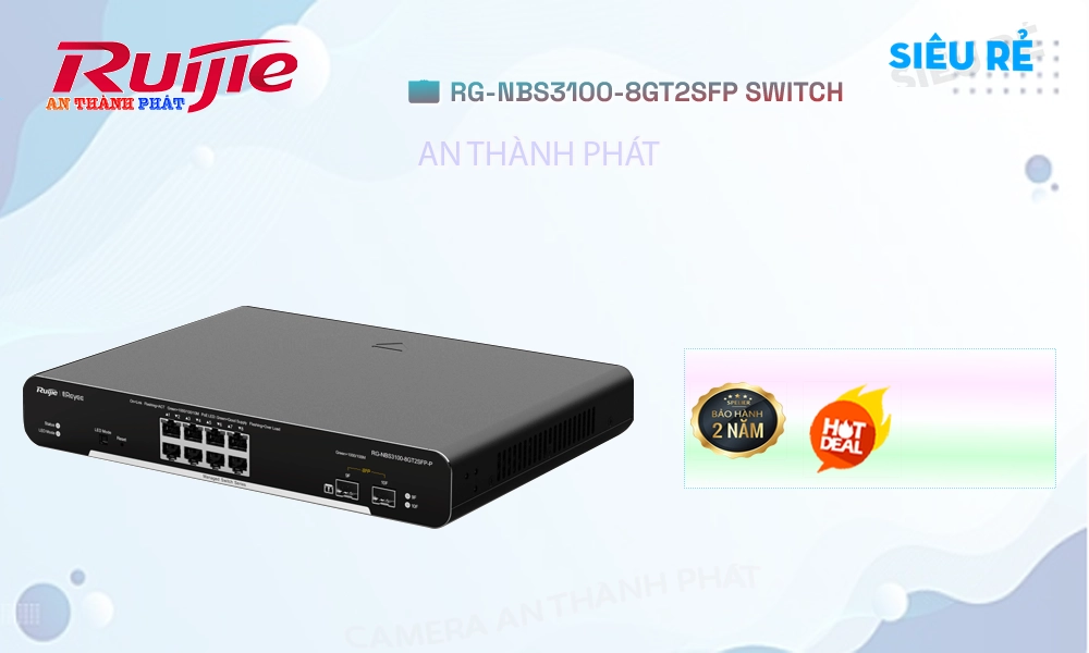Bộ Quản Lý Mạng  RG-NBS3100-8GT2SFP Hãng Ruijie