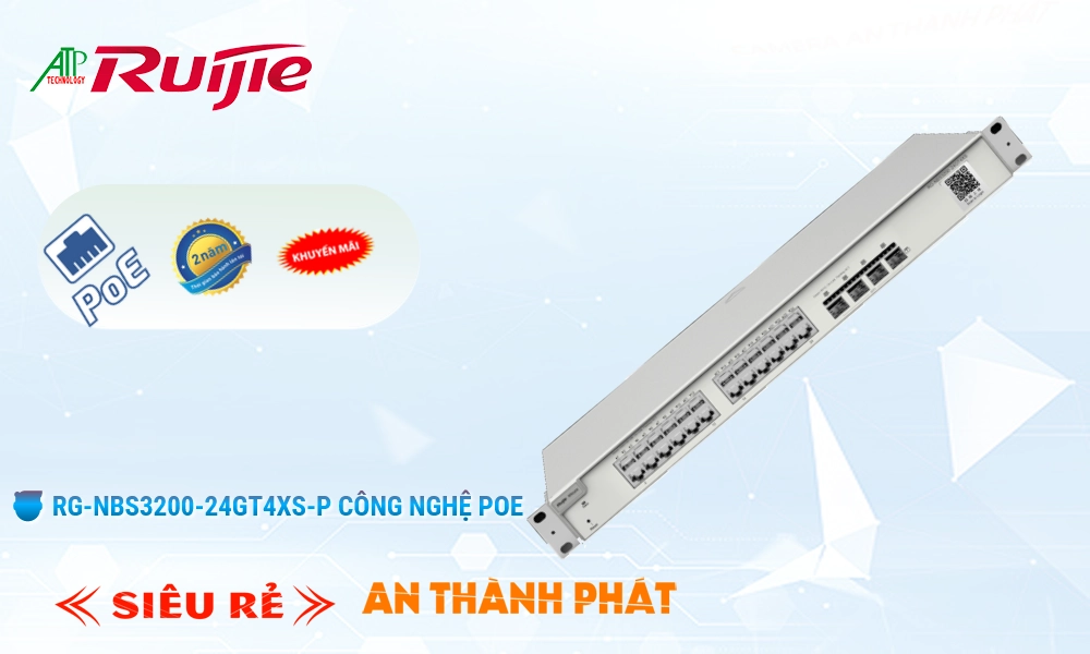 Hãng Ruijie Bộ Quản Lý Mạng RG-NBS3200-24GT4XS-P Hãng Ruijie Bộ Quản Lý Mạng RG-NBS3200-24GT4XS-P