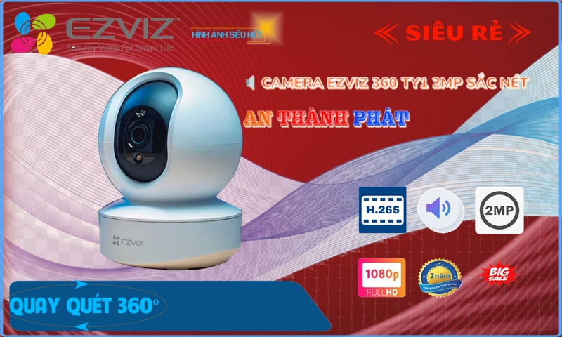 TY1 2MP Camera Wifi IP Wifi Ezviz