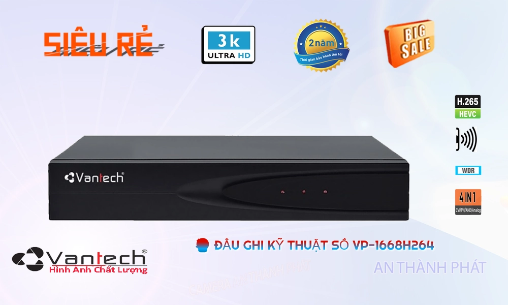 Đầu Ghi Camera VP-1668H264 VanTech Giá tốt Đầu Ghi Camera VP-1668H264 VanTech Giá tốt