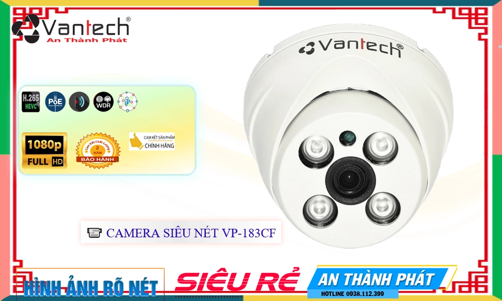 Camera VanTech VP-183CF,Giá VP-183CF,VP-183CF Giá Khuyến Mãi,bán VP-183CF, Công Nghệ POE VP-183CF Công Nghệ Mới,thông