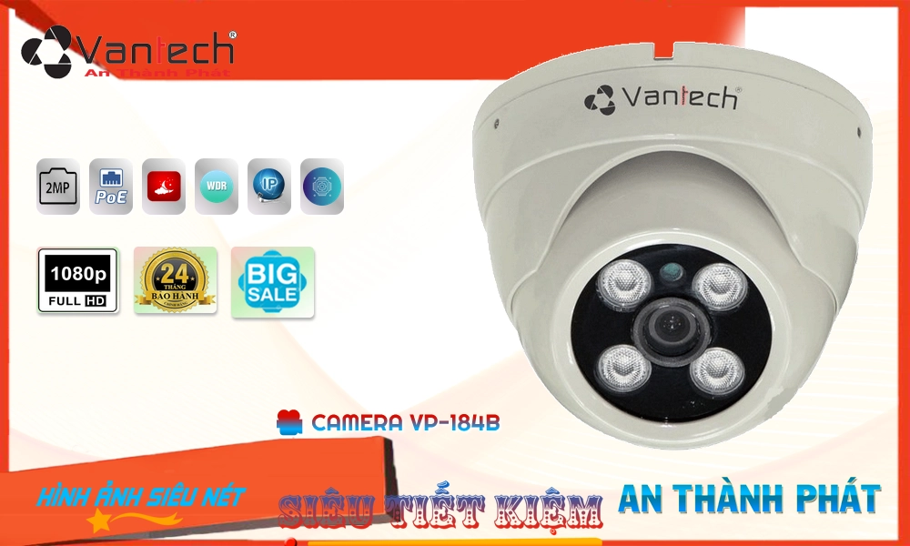 Camera VP-184B VanTech,thông số VP-184B, IP POEVP-184B Giá rẻ,VP 184B,Chất Lượng VP-184B,Giá VP-184B,VP-184B Chất