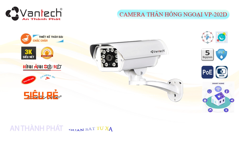 ✲  Camera An Ninh VanTech VP-202D Giá tốt