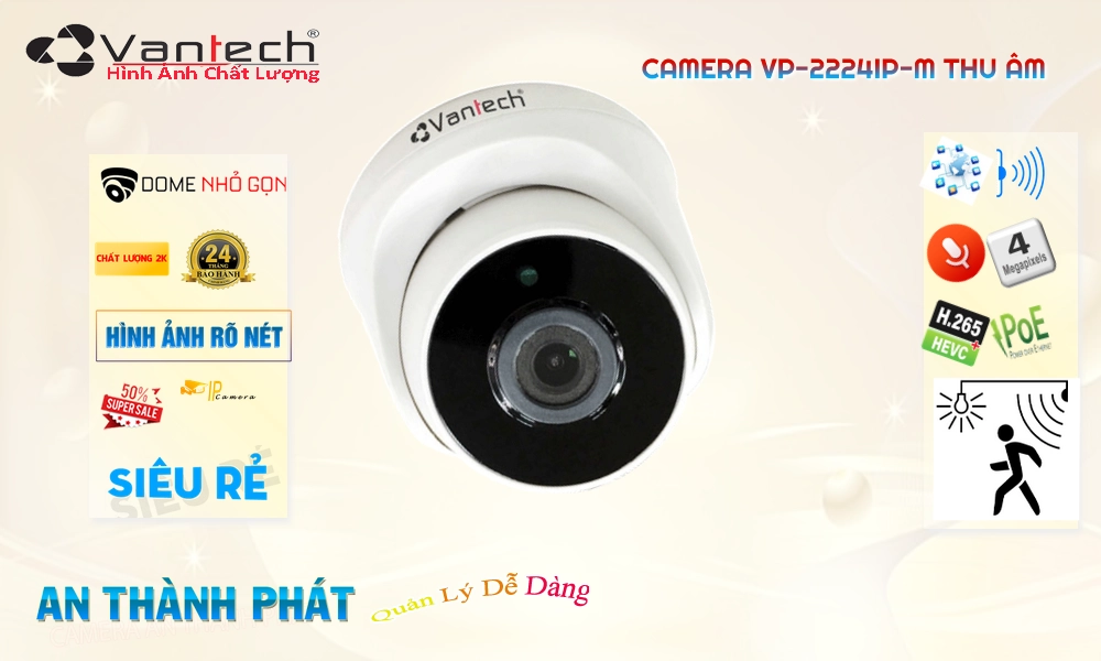 Camera Công Nghệ POE VP-2224IP-M VanTech Chất Lượng Camera Công Nghệ POE VP-2224IP-M VanTech Chất Lượng