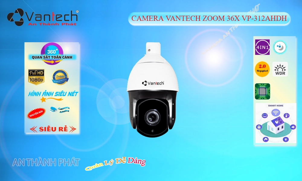 Camera VanTech VP-312AHDH Mẫu Đẹp