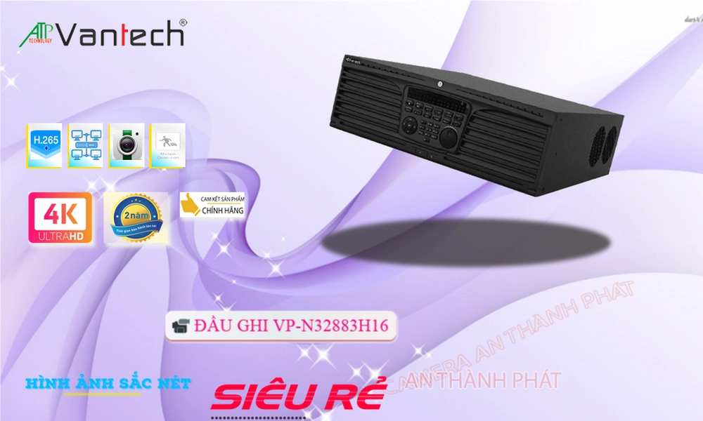 Đầu Ghi VanTech đang khuyến mãi VP-N32883H16 ✲