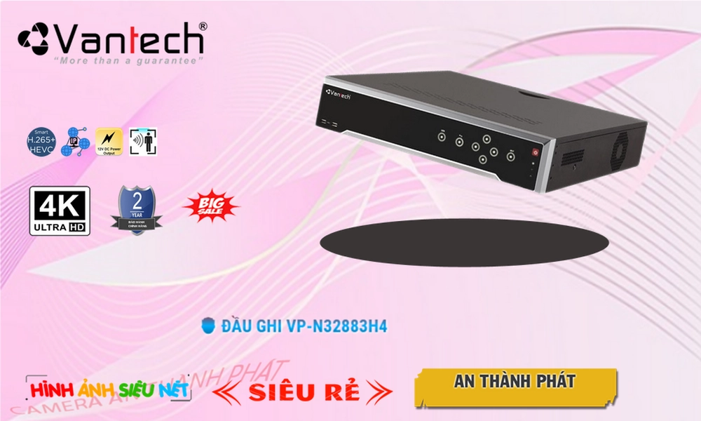 Đầu ghi VanTech VP-N32883H4 Mẫu Đẹp