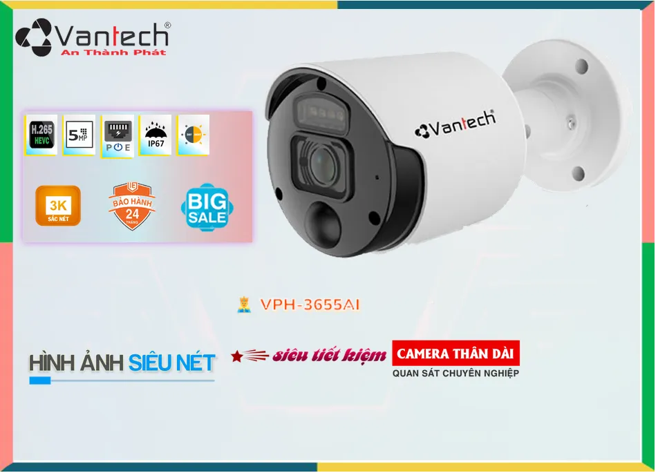 Camera VanTech VPH-3655AI,Giá VPH-3655AI,VPH-3655AI Giá Khuyến Mãi,bán VPH-3655AI,VPH-3655AI Công Nghệ Mới,thông số