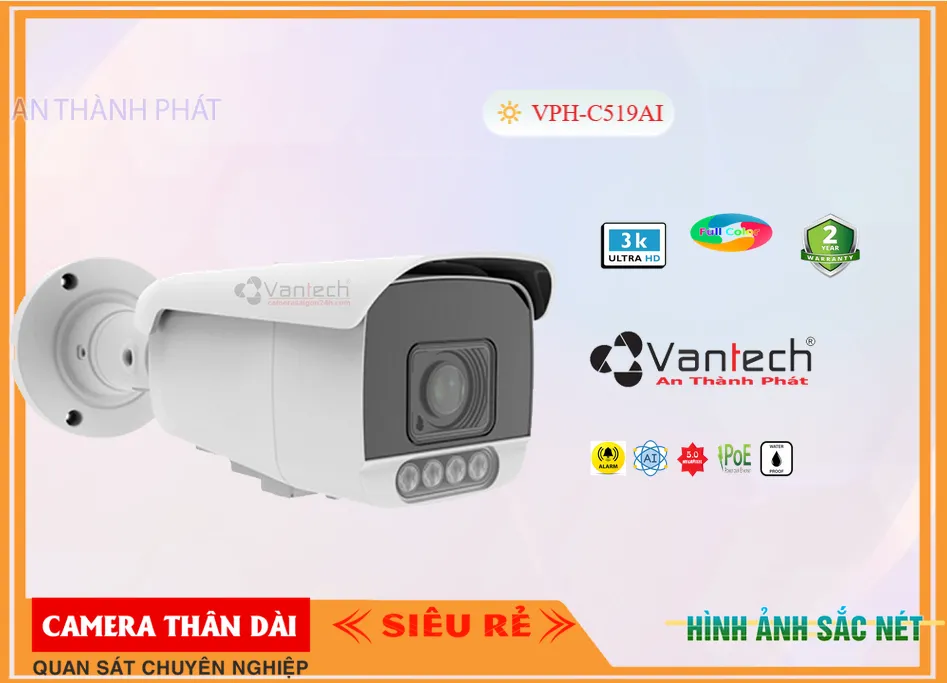 Camera VanTech VPH-C519AI,Giá VPH-C519AI,phân phối VPH-C519AI,VPH-C519AIBán Giá Rẻ,VPH-C519AI Giá Thấp Nhất,Giá Bán