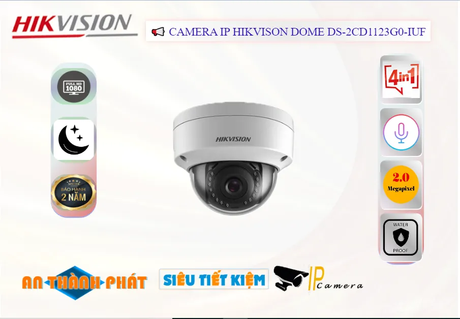 Camera Dome ip DS-2CD1123G0-IUF,Giá DS-2CD1123G0-IUF,phân phối DS-2CD1123G0-IUF,DS-2CD1123G0-IUFBán Giá Rẻ,Giá Bán