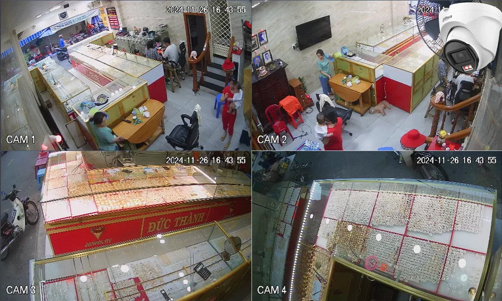Bộ camera tiệm vàng siêu nét