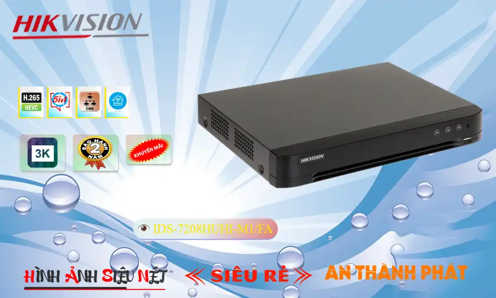 iDS-7208HUHI-M1/FA sắc nét Hikvision