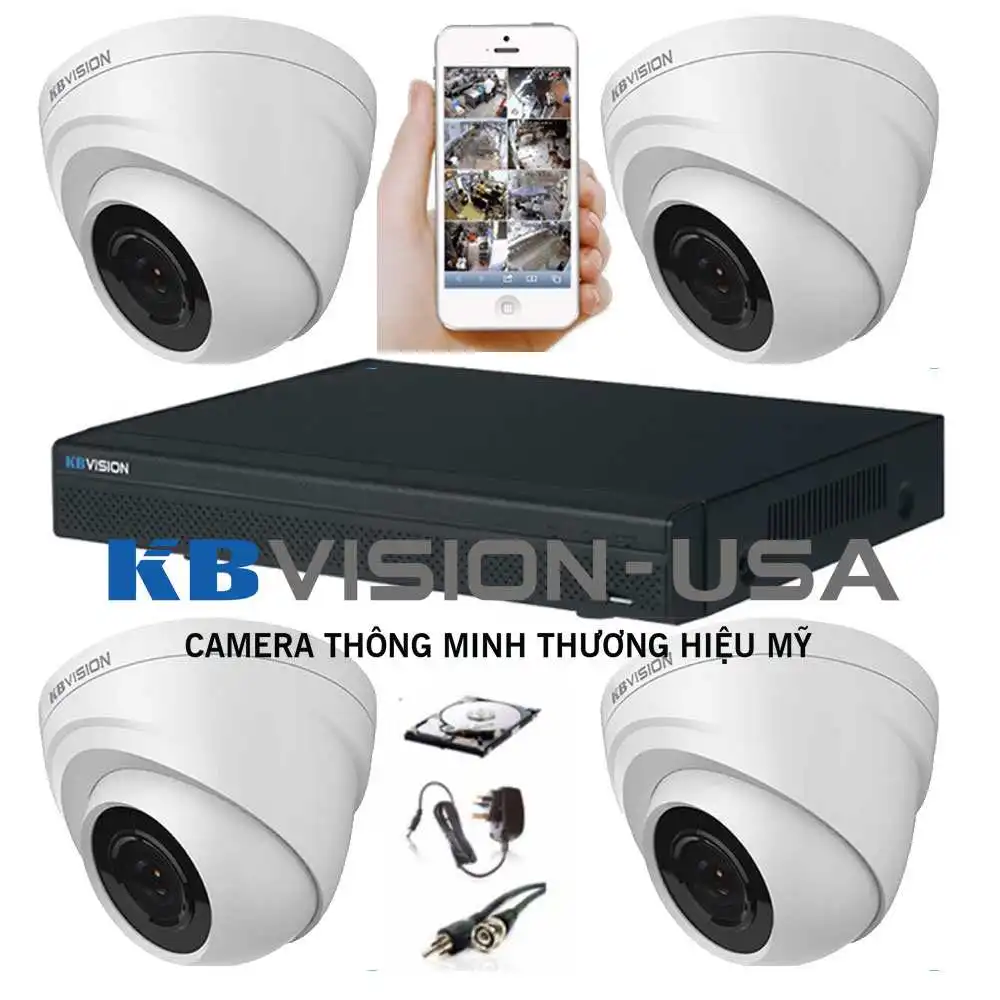 lắp camera quan sát quận 9 trọn bộ bao gồm lắp đặt thi công camera quan sát  quận 9 giá rẻ thương hiệu camera kbvision usa