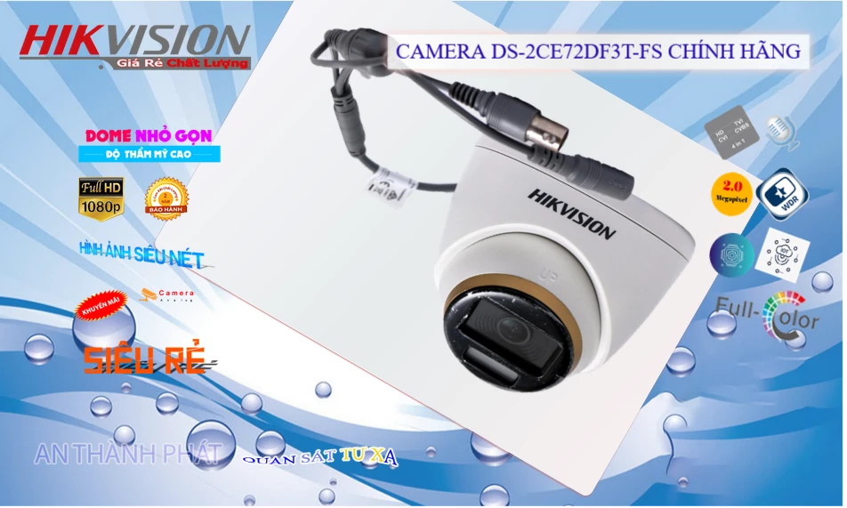  Camera  Dùng Bộ Bộ camera cửa hàng có màu ban đêm DS-2CE70DF3T-MFS